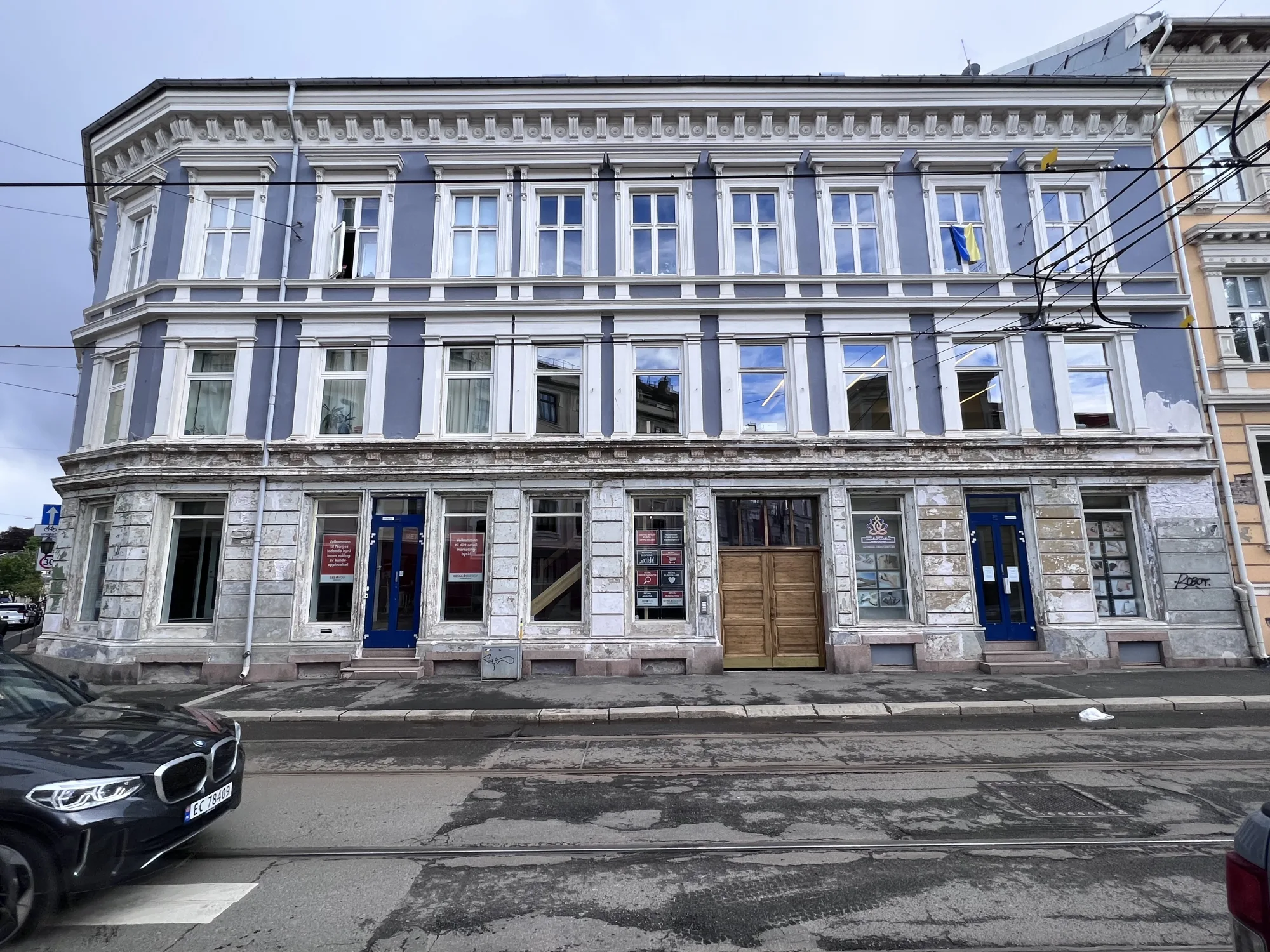 frontfasade før rehabiltering